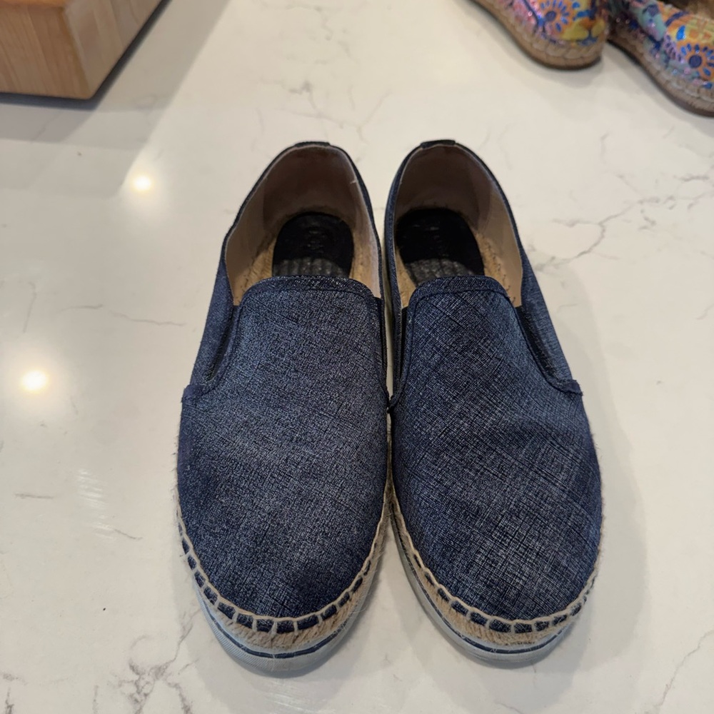 Jimmy Choo Blue Espadrille Shoes